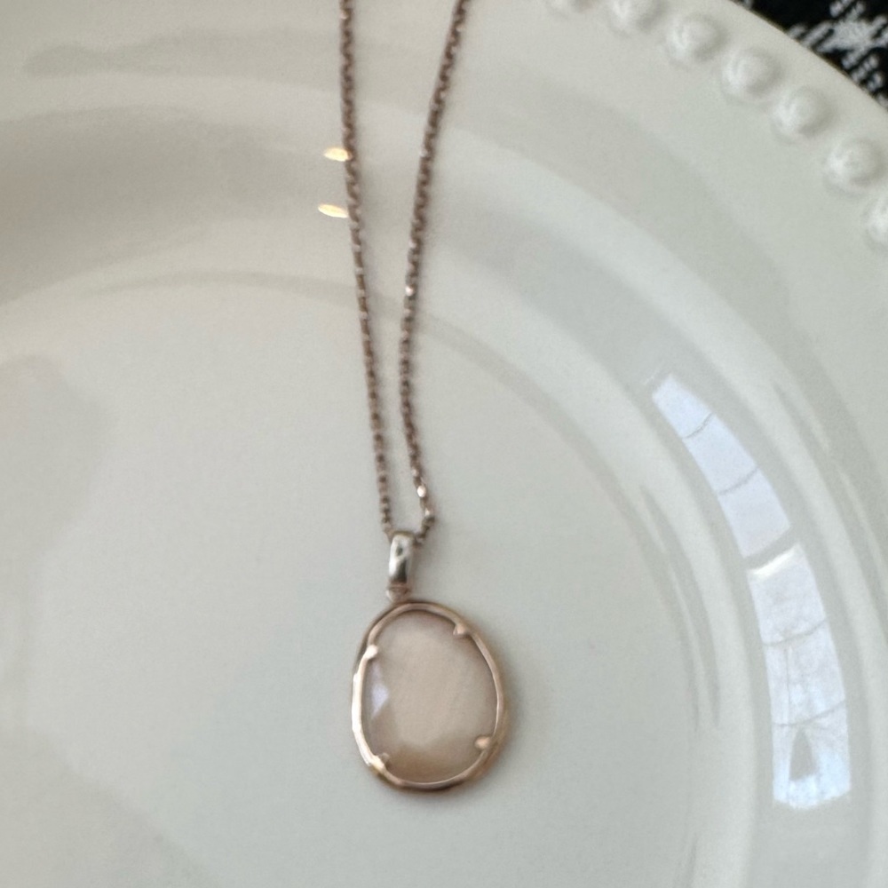 Simona Rose Gold Plated Sterling Silver Necklace